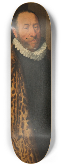 Pieter Pietersz. - Portrait of Mattheus Augustijnsz Steyn, Councilor in the College of the Admiralty of the Northern Quarter in Dokkum 8.25 inch art skate deck