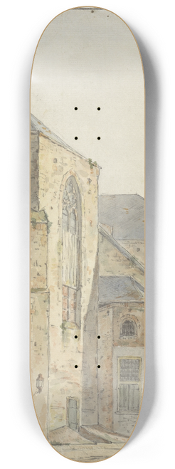 Pieter van Oort Hzn - Pieterskerk te Utrecht 8.25 inch art skate deck