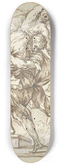 Pietro da Cortona - Abduction of the Sabine women 8.25 inch art skate deck