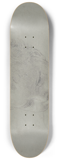 Pompeo Batoni - Bust-Length Study of a Child 8.25 inch art skate deck