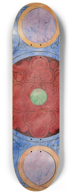 Prosper Lafaye - Relev dun panneau de vitrail du XVIIe sicle 8.25 inch art skate deck