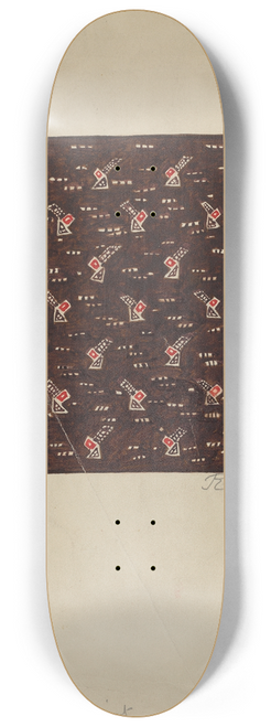 Ralph N. Morgan - Calico Print 8.25 inch art skate deck