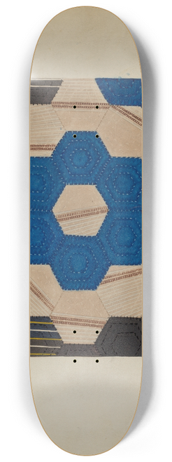 Ralph N. Morgan - Silk Quilt (Hexagonal Pattern) 8.25 inch art skate deck