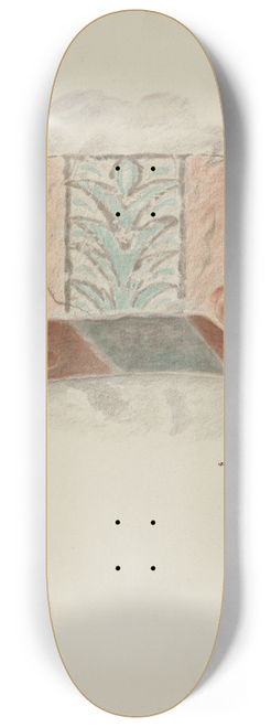 Randolph F. Miller - Keystone, Painted 8.25 inch art skate deck