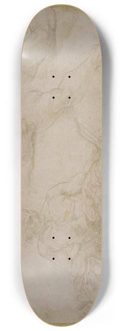 Raphael - Study of Diogenes in the School of Athens 8.25 inch art skate deck