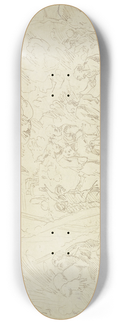 Raymond Lafage - Vier Mnner tragen einen Toten, links ein Flugott 8.25 inch art skate deck