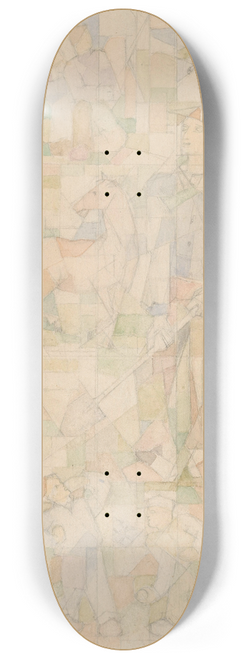 Reijer Cornelis Joseph Godefrooij - Glas-in-loodraam met een man met schep 8.25 inch art skate deck