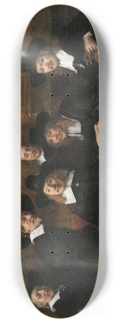 Rembrandt van Rijn - The Sampling Officials of the Drapers Guild 8.25 inch art skate deck