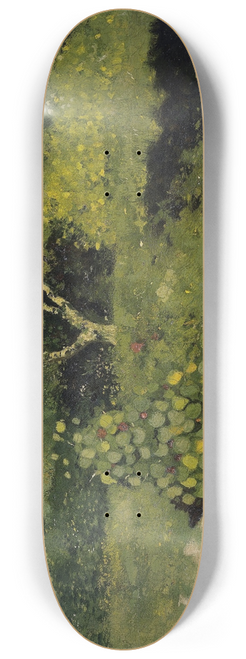 Richard Nicolas Roland Holst - Corner of a Garden with Nasturtiums 8.25 inch art skate deck