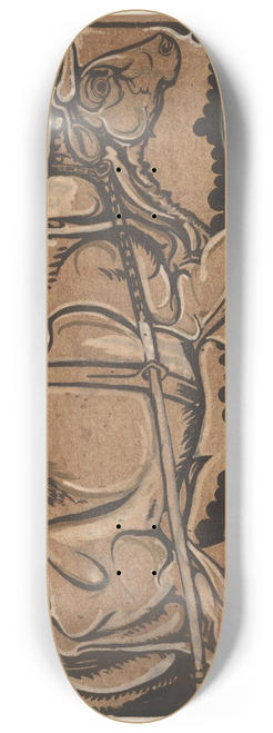 Richard Nicolas Roland Holst - Ontwerp voor schildering Heidemaatschappij te Arnhem; twee trekossen 8.25 inch art skate deck
