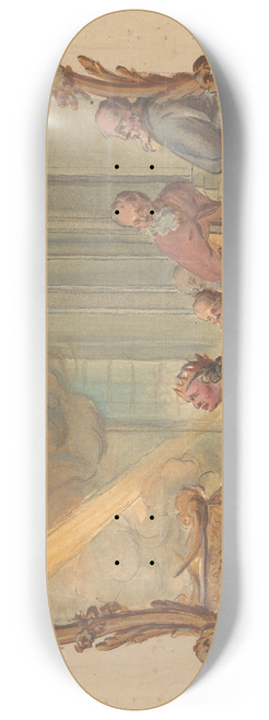 Rienk Keyert - Koning Salomo in gebed tot God (Kon. I, vs. 8). 8.25 inch art skate deck