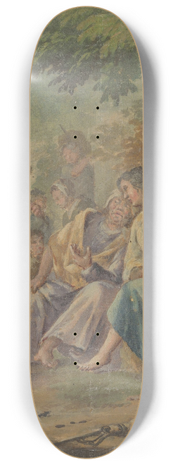 Rienk Keyert - Ontwerp voor een behangselschildering of schilderij met het Spaanse Heidin Preciosa en Don Juan 8.25 inch art skate deck