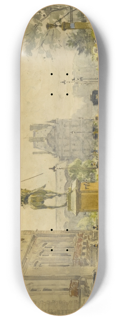 Rn Leverd - Rue de Jeanne dArc, Paris 8.25 inch art skate deck
