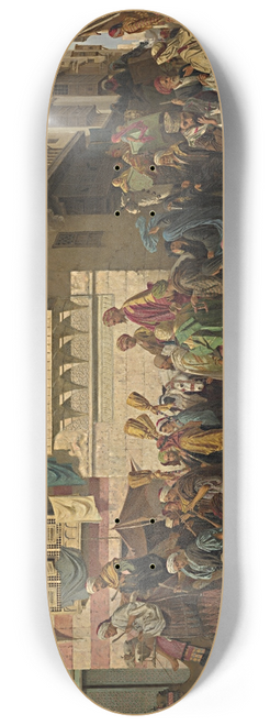 Robert Dowling - A Sheikh and his son entering Cairo on their return from a pilgrimage to Mecca 8.25 inch art skate deck