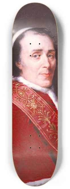 Robert Jacques Franois Lefvre - Portrait of Pope Pius VII, 1805 8.25 inch art skate deck