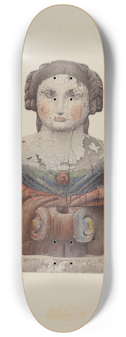 Robert Pohle - Figurehead from the Lady Clinton 8.25 inch art skate deck