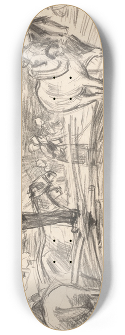 Robert Polhill Bevan - Battage du bl 8.25 inch art skate deck