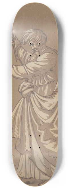 Robert Walter Weir - Aaron Converting His Staff into a Serpent 8.25 inch art skate deck