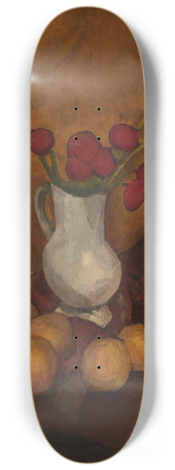 Roger de La Fresnaye - Vase de coquelicots 8.25 inch art skate deck