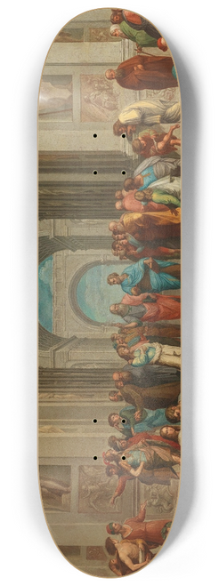 Roman School - The School of Athens 8.25 inch art skate deck