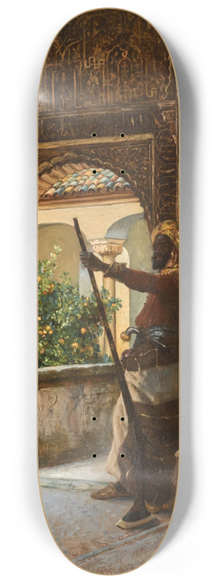 Rudolf Ernst - Guarding the Alhambra 8.25 inch art skate deck
