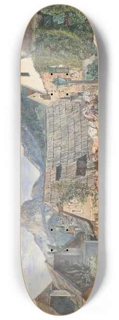 Rudolf von Alt - Late Summer in Liezen 8.25 inch art skate deck