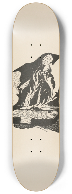 Rudyard Kipling - Djinn making the beginnings of the magic 8.25 inch art skate deck