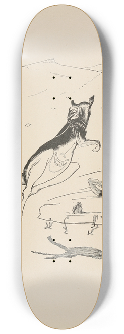 Rudyard Kipling - Old man Kangaroo at five in the afternoon 8.25 inch art skate deck
