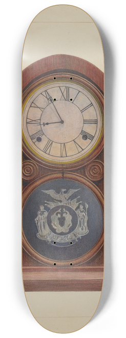 Samuel Fineman - Mantel Clock or Shelf Clock 8.25 inch art skate deck