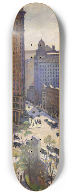 Samuel Halpert - The Flatiron Building 8.25 inch art skate deck