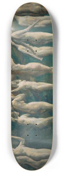 Arthur Bowen Davies - Maya, Mirror of Illusions 8.25 inch art skate deck