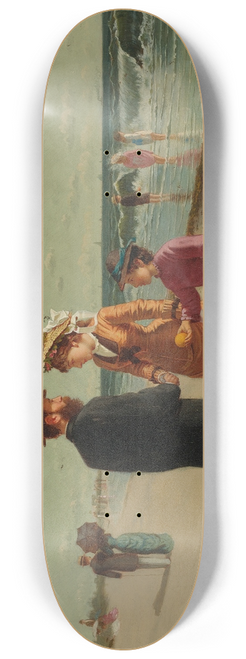 Samuel S. Carr - Selling Oranges By The Seashore 8.25 inch art skate deck