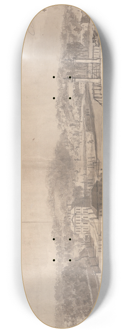 Samuel Scott - A View of the Estate at Esholt Hall, Yorkshire 8.25 inch art skate deck
