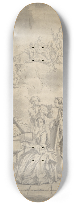 Samuel Wale - A Musical Gathering 8.25 inch art skate deck