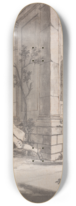 Samuel Wale - The Pursuit (Probably a Design for The Tyburn Chronicle) 8.25 inch art skate deck