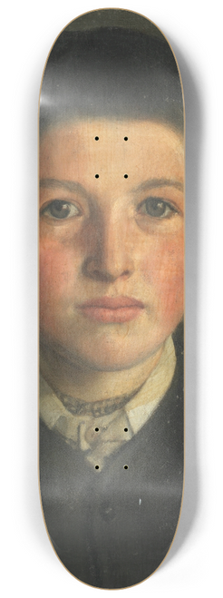 Sarah Cecilia Harrison - Portrait of a young boy 8.25 inch art skate deck