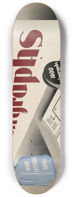 Sarg - Send Airgraphs  They Save Aircraft Space 8.25 inch art skate deck