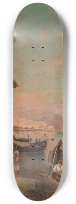 Arthur Fischer - Sommertag am Golf von Neapel 8.25 inch art skate deck