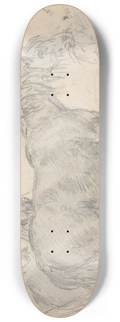 Sawrey Gilpin - Horses in a barn with chickens and a rooster 8.25 inch art skate deck