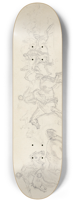 Sawrey Gilpin - Hunt FollowersMoving with the Hounds to the Left 8.25 inch art skate deck