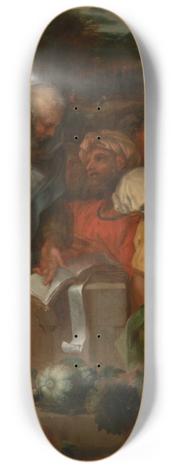 Sbastien Bourdon - Presenting the Bikkurim (first fruits) at the Temple 8.25 inch art skate deck