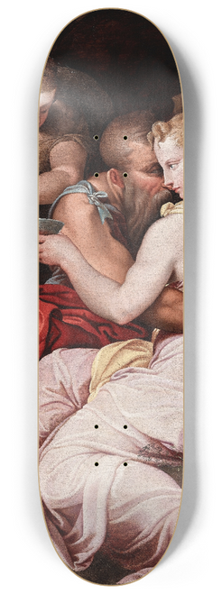 School of Fontainebleau - Lot and His Daughters 8.25 inch art skate deck