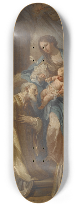 Sebastiano Conca - The Madonna Appearing to St. Philip Neri 8.25 inch art skate deck