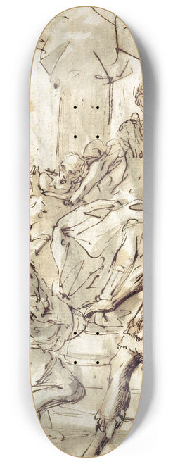 Sebastiano Ricci - David Declines King Sauls Weapons 8.25 inch art skate deck