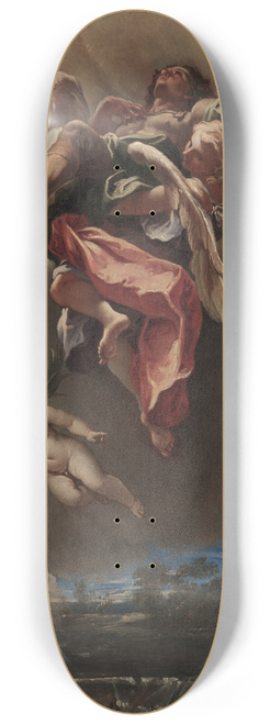 Sebastiano Ricci - Study for An Apotheosis of a Saint (for San Bernardino dei Morti, Milan) 8.25 inch art skate deck