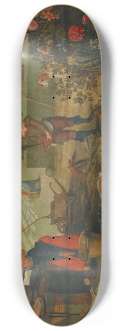 Sebastian Vrancx - An Allegory Of Spring 8.25 inch art skate deck