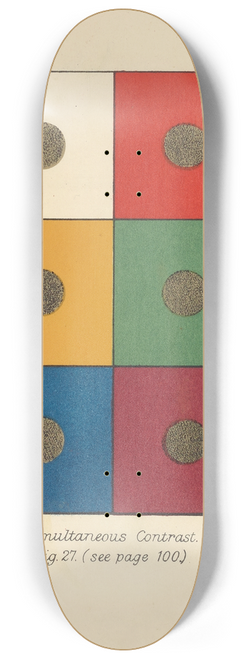 Arthur Herbert Church - Simultaneous Contrast 8.25 inch art skate deck