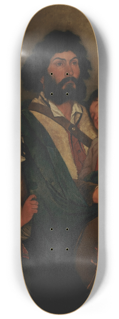 Severin Falkman - A Father With His Two Childen From Subiaco 8.25 inch art skate deck
