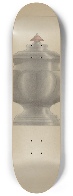 Sidney Liswood - Pewter Sugar Bowl 8.25 inch art skate deck
