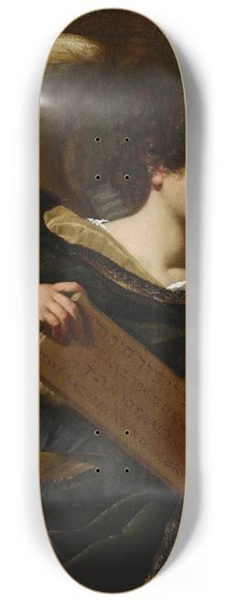 Simon Vouet - Angels with Attributes of the Passion, the Superscription from the Cross 8.25 inch art skate deck